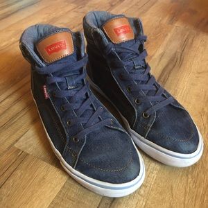 Levis Blue Jean Denim Womens Sneakers 